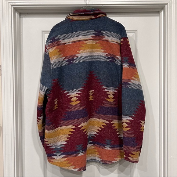 NWT Aztec Native American Colorful Print Shacket Size 2XL - Picture 4 of 12